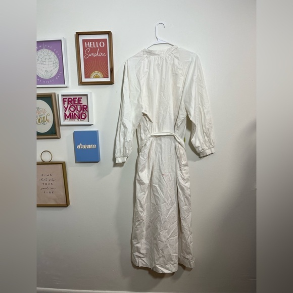 By Anthropologie Belted V-Neck Midi Dress - Picture 7 of 7